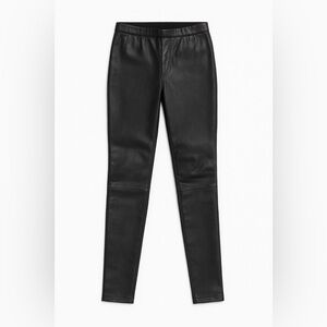 Sleek Black Leather Pants